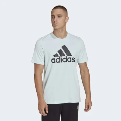 CAMISETA ADIDAS LOGO BL SJ T MASCULINO - Azul celeste/preto CAMISETA ADIDAS LOGO BL SJ T MASCULINO - Azul celeste/preto