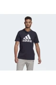 CAMISETA ADIDAS LOGO BL SJ T MASCULINO - Marinho/branco CAMISETA ADIDAS LOGO BL SJ T MASCULINO - Marinho/branco