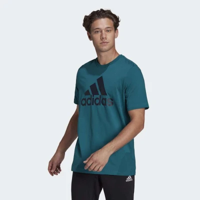 CAMISETA ADIDAS LOGO BL SJ T MASCULINO - Verde/preto CAMISETA ADIDAS LOGO BL SJ T MASCULINO - Verde/preto