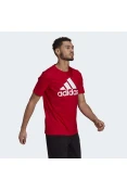 CAMISETA ADIDAS LOGO BL SJ T MASCULINO - Vermelho/branco CAMISETA ADIDAS LOGO BL SJ T MASCULINO - Vermelho/branco