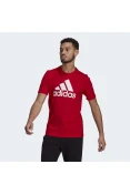 CAMISETA ADIDAS LOGO BL SJ T MASCULINO - Vermelho/branco CAMISETA ADIDAS LOGO BL SJ T MASCULINO - Vermelho/branco