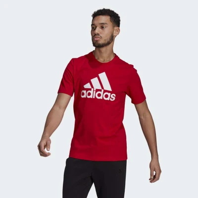 CAMISETA ADIDAS LOGO BL SJ T MASCULINO - Vermelho/branco CAMISETA ADIDAS LOGO BL SJ T MASCULINO - Vermelho/branco