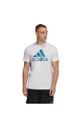 CAMISETA ADIDAS LOGO CAMUFLADO MASCULINA - Branco/azul CAMISETA ADIDAS LOGO CAMUFLADO MASCULINA - Branco/azul