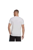 CAMISETA ADIDAS LOGO CAMUFLADO MASCULINA - Branco/azul CAMISETA ADIDAS LOGO CAMUFLADO MASCULINA - Branco/azul