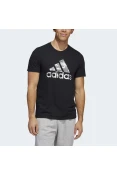 CAMISETA ADIDAS LOGO CAMUFLADO MASCULINA - Preto CAMISETA ADIDAS LOGO CAMUFLADO MASCULINA - Preto