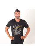 CAMISETA ADIDAS LOGO COLLAGE GRAPHIC MASCULINA - Preto CAMISETA ADIDAS LOGO COLLAGE GRAPHIC MASCULINA - Preto