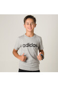 CAMISETA ADIDAS LOGO ESSENTIALS LINEAR INFANTIL - Cinza