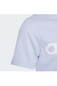 CAMISETA ADIDAS LOGO LINEAR INFANTIL - Azul celeste/branco