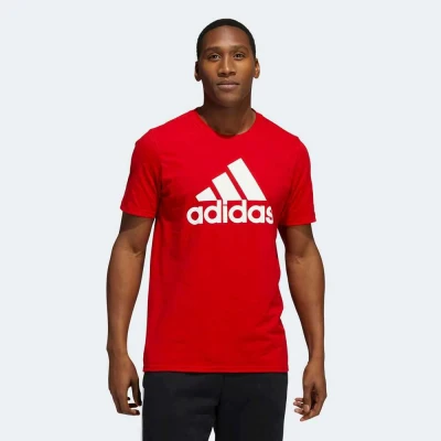 CAMISETA ADIDAS LOGO MASCULINA - Vermelho CAMISETA ADIDAS LOGO MASCULINA - Vermelho