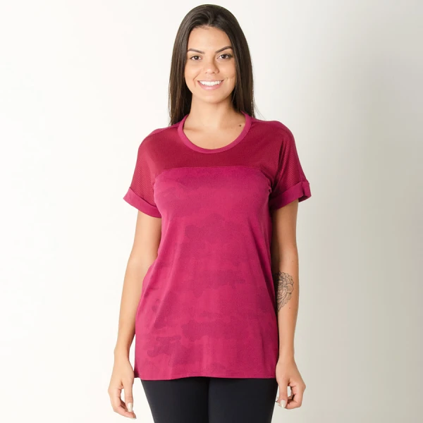 CAMISETA ADIDAS MC CAMO FEMININA - Pink CAMISETA ADIDAS MC CAMO FEMININA - Pink