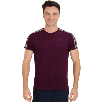 CAMISETA ADIDAS MC ESS 3S TEE MASCULINA - Bordo/cinza CAMISETA ADIDAS MC ESS 3S TEE MASCULINA - Bordo/cinza