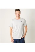 CAMISETA ADIDAS MC ESS BASE TEE MASCULINA - Cinza CAMISETA ADIDAS MC ESS BASE TEE MASCULINA - Cinza