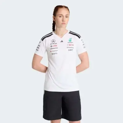CAMISETA ADIDAS MERCEDES AMG F1 TEAM DRIVER FEMININA - Branco