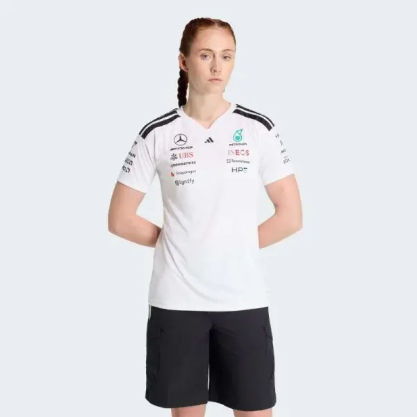CAMISETA ADIDAS MERCEDES AMG F1 TEAM DRIVER FEMININA - Branco
