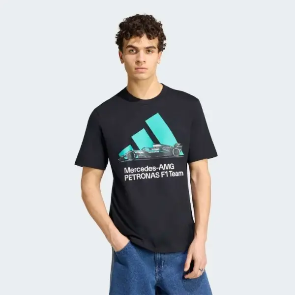 CAMISETA ADIDAS MERCEDES AMG F1 TEAM GRAPHIC MASCULINA - Preto/verde