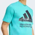 CAMISETA ADIDAS MERCEDES AMG F1 TEAM GRAPHIC MASCULINA - Verde/preto CAMISETA ADIDAS MERCEDES AMG F1 TEAM GRAPHIC MASCULINA - Verde/preto