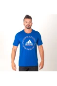 CAMISETA ADIDAS MH EMBLEM MASCULINA - Azul CAMISETA ADIDAS MH EMBLEM MASCULINA - Azul