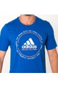 CAMISETA ADIDAS MH EMBLEM MASCULINA - Azul CAMISETA ADIDAS MH EMBLEM MASCULINA - Azul
