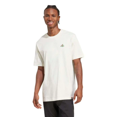 CAMISETA ADIDAS MINI PIZZA TRIM MASCULINA - Off white