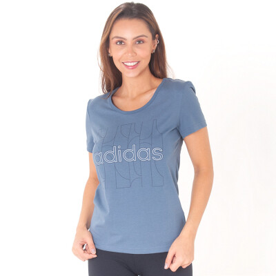 CAMISETA ADIDAS MOTION FEMININA - Azul