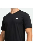 CAMISETA ADIDAS OWN THE RUN 3 LISTRAS MASCULINA - Preto