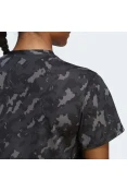 CAMISETA ADIDAS OWN THE RUN AOP FEMININA - Cinza/preto CAMISETA ADIDAS OWN THE RUN AOP FEMININA - Cinza/preto