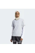 CAMISETA ADIDAS OWN THE RUN BASE FEMININA - Cinza CAMISETA ADIDAS OWN THE RUN BASE FEMININA - Cinza