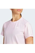 CAMISETA ADIDAS OWN THE RUN BASE FEMININA - Rosa/branco