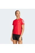 CAMISETA ADIDAS OWN THE RUN BASE FEMININA - Vermelho