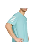 CAMISETA ADIDAS OWN THE RUN BASE MASCULINA - Azul/branco