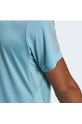 CAMISETA ADIDAS OWN THE RUN COOLER MASCULINA - Azul celeste/prata