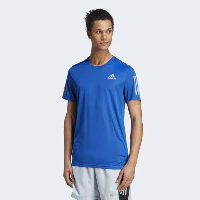 CAMISETA ADIDAS OWN THE RUN COOLER MASCULINA - Azul/prata CAMISETA ADIDAS OWN THE RUN COOLER MASCULINA - Azul/prata