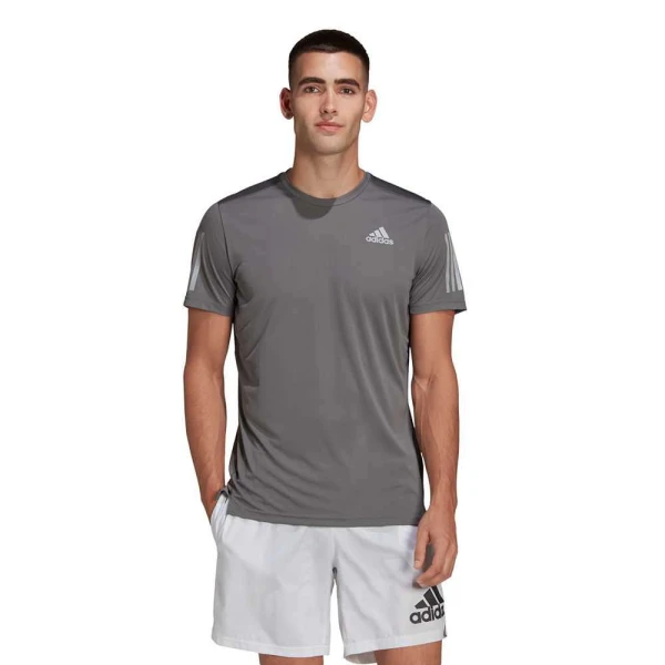CAMISETA ADIDAS OWN THE RUN COOLER MASCULINA - Grafite