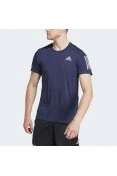 CAMISETA ADIDAS OWN THE RUN COOLER MASCULINA - Marinho/prata