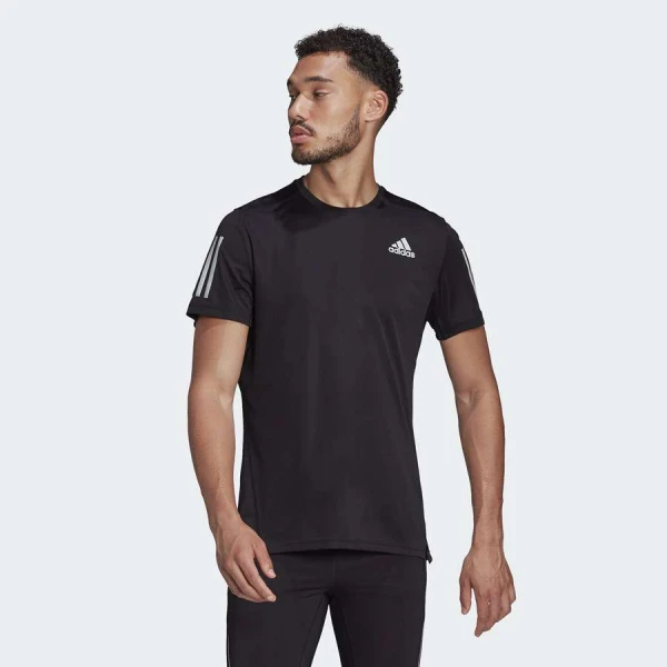 CAMISETA ADIDAS OWN THE RUN COOLER MASCULINA - Preto/branco