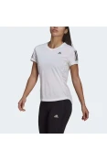 CAMISETA ADIDAS OWN THE RUN FEMININA - Branco/preto