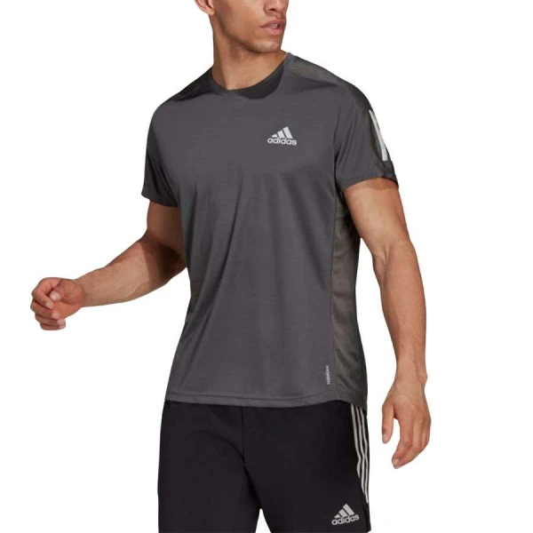 CAMISETA ADIDAS OWN THE RUN MASCULINA - Grafite