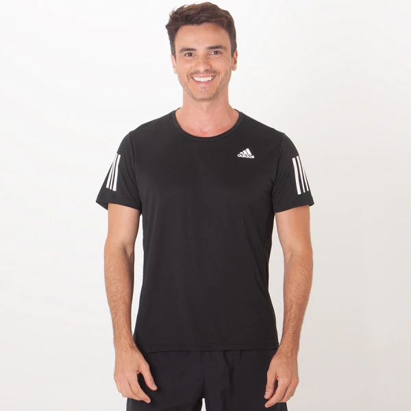CAMISETA ADIDAS OWN THE RUN MASCULINA - Preto CAMISETA ADIDAS OWN THE RUN MASCULINA - Preto