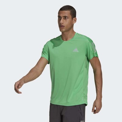 CAMISETA ADIDAS OWN THE RUN MASCULINA - Verde/prata