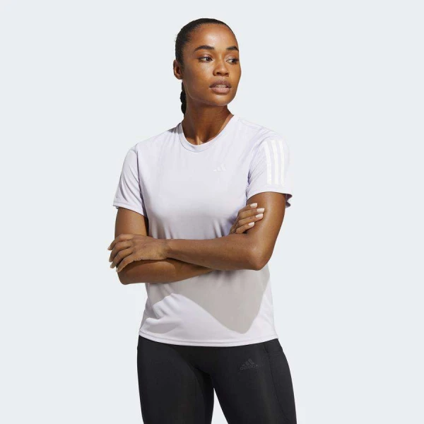 CAMISETA ADIDAS OWN THE RUN TEE FEMININA - Lilas CAMISETA ADIDAS OWN THE RUN TEE FEMININA - Lilas