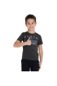 CAMISETA ADIDAS PANTERA NEGRA INFANTIL - Chumbo/grafite
