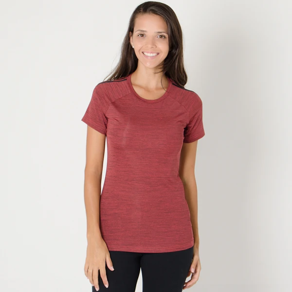CAMISETA ADIDAS PERFORMANCE TEE FEMININA - Vermelho