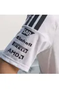CAMISETA ADIDAS PILOTO MERCEDES OFICIAL F1 TEAM MASCULINA - Branco