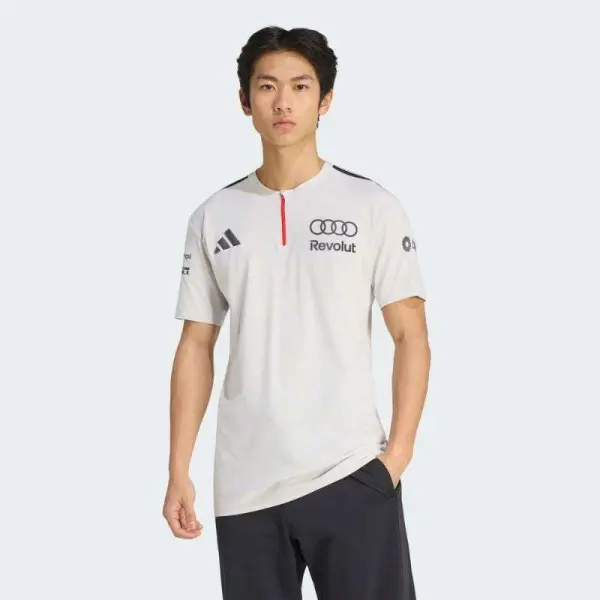CAMISETA ADIDAS POLO AUDI REVOLUT F1 MASCULINA - Cinza
