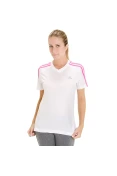 CAMISETA ADIDAS RESPONSE FEMININA - Branco/pink
