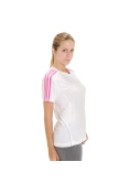 CAMISETA ADIDAS RESPONSE FEMININA - Branco/pink