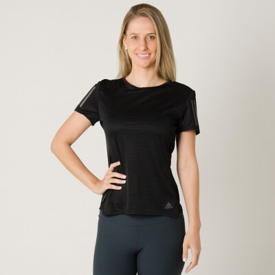 CAMISETA ADIDAS RESPONSE FEMININA - Preto CAMISETA ADIDAS RESPONSE FEMININA - Preto
