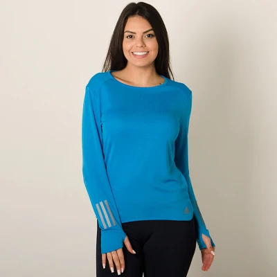 CAMISETA ADIDAS RESPONSE MANGA LONGA FEMININA - Azul CAMISETA ADIDAS RESPONSE MANGA LONGA FEMININA - Azul