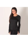 CAMISETA ADIDAS RESPONSE MANGA LONGA FEMININA - Preto