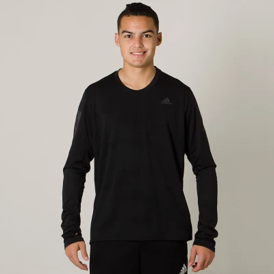 CAMISETA ADIDAS RESPONSE MANGA LONGA MASCULINA - Preto CAMISETA ADIDAS RESPONSE MANGA LONGA MASCULINA - Preto